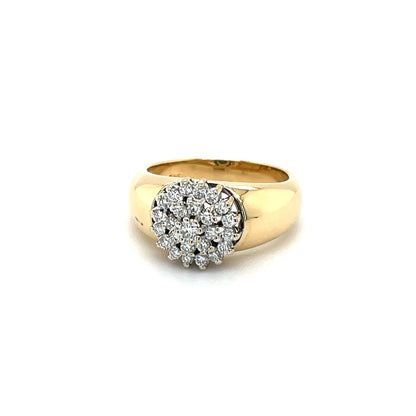 Ring mit 25 Brillanten mind. 7,4g in 585er Gold