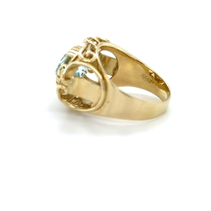 Ring mit 1 Blautopas in Gold 585 - JUWEL1