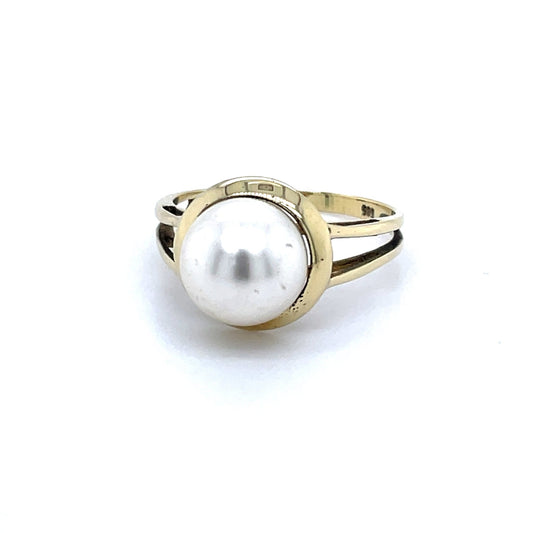 Ring mit 1 Perle in Gold 585 - JUWEL1