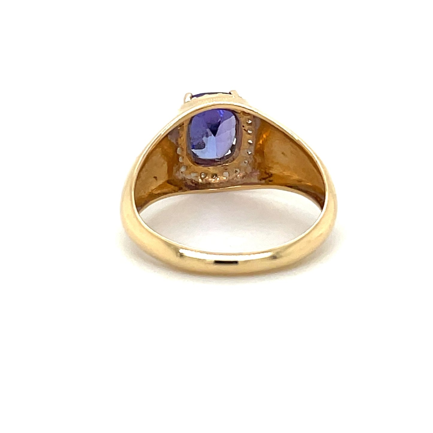 Ring mit 1 Tansanit AAA & 22 Diamanten in Gold 585 - JUWEL1