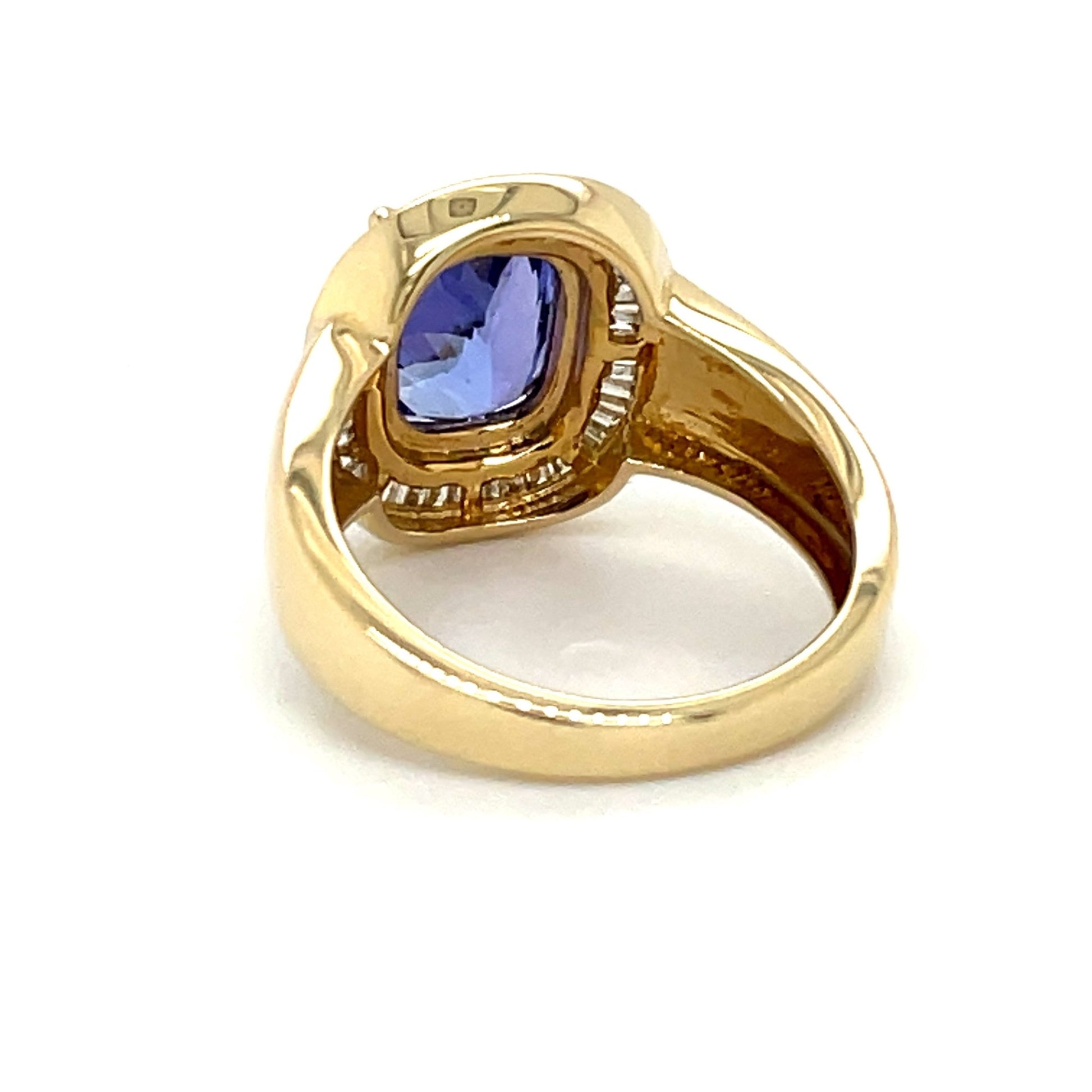 Ring mit 1 Tansanit AAAA & 46 Diamanten in Gold 585 - JUWEL1