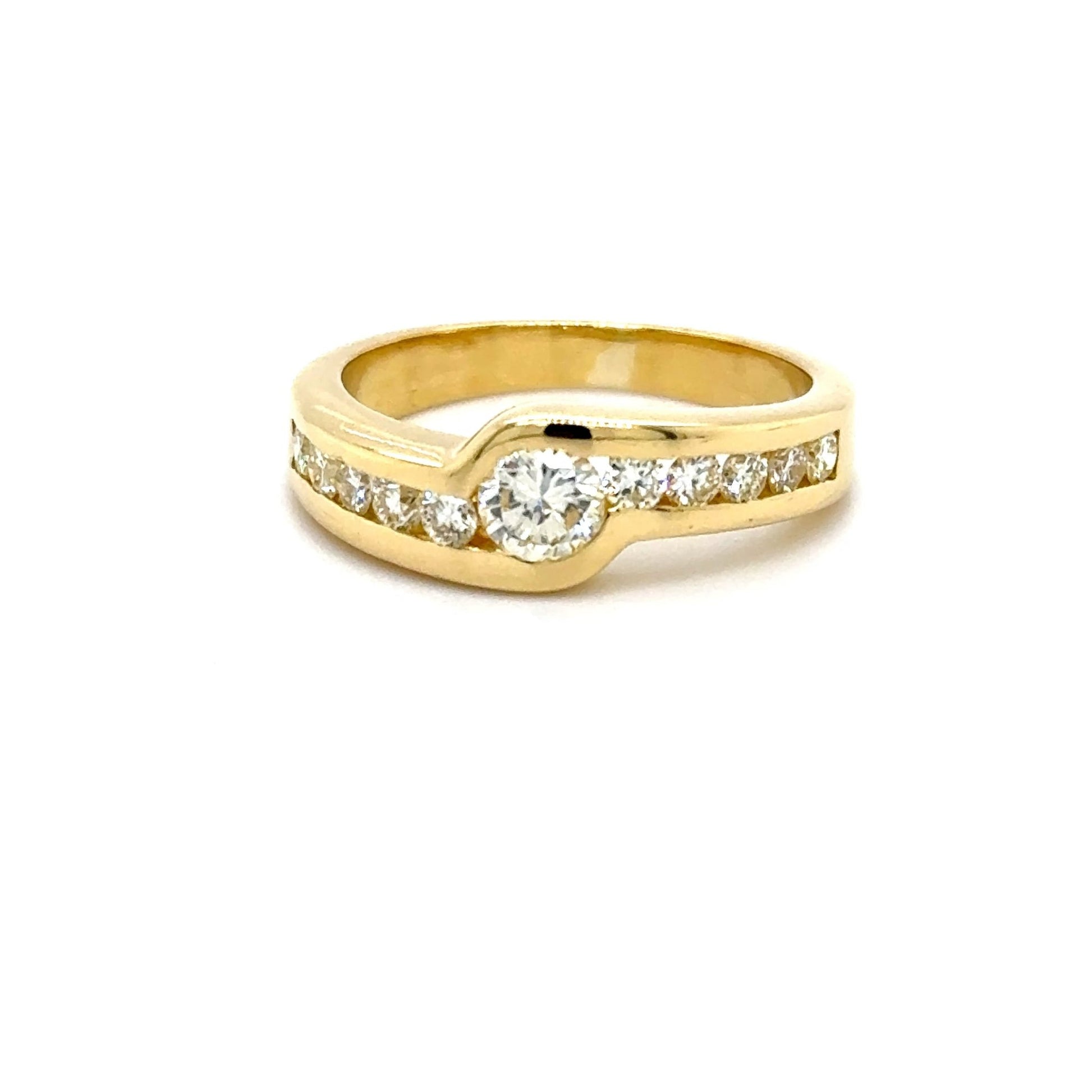 Ring mit 11 Brillanten mind. 5,7g in Gold 750 - JUWEL1