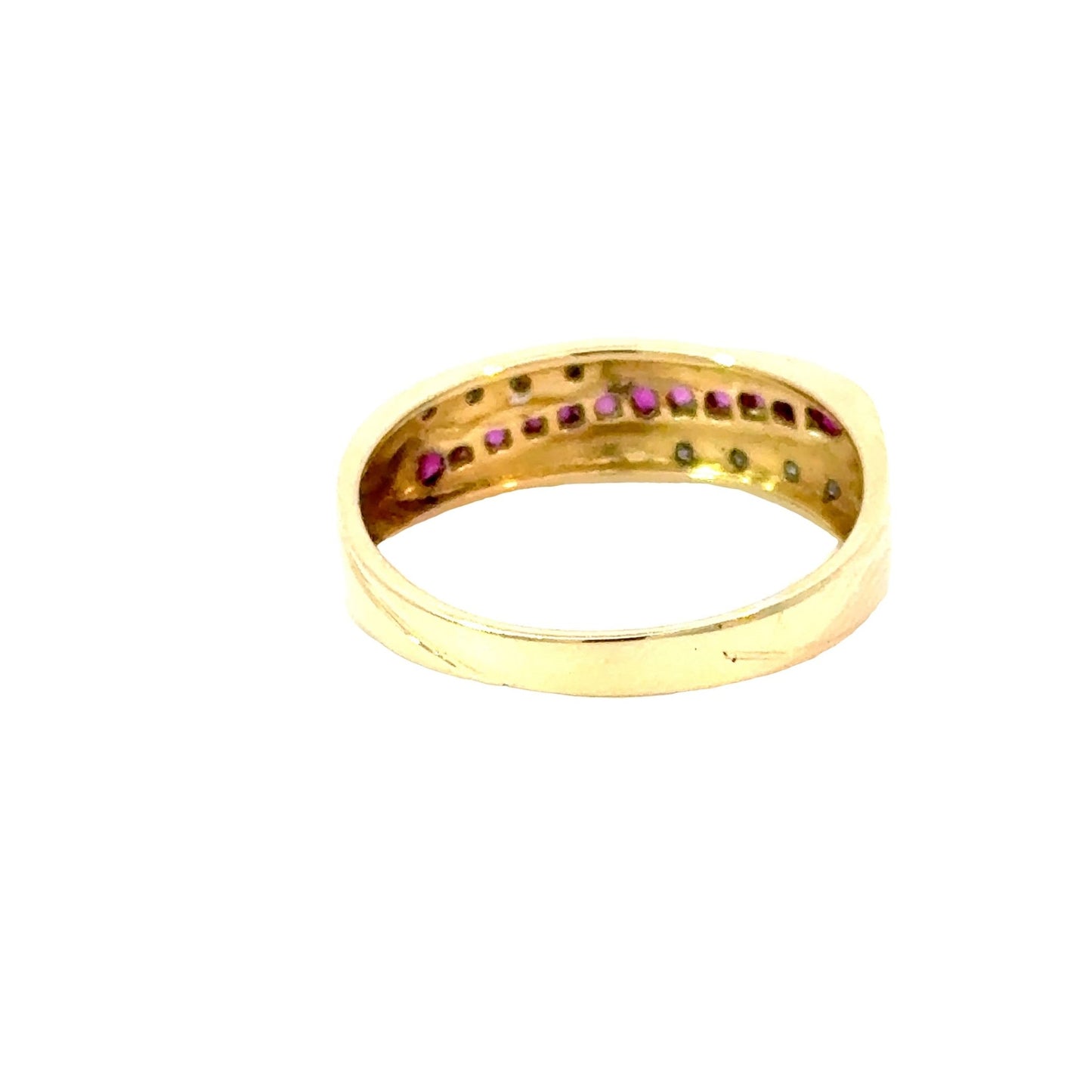 Ring mit 11 Rubine & 8 Diamanten mind. 3,0g in Gold 585 - JUWEL1