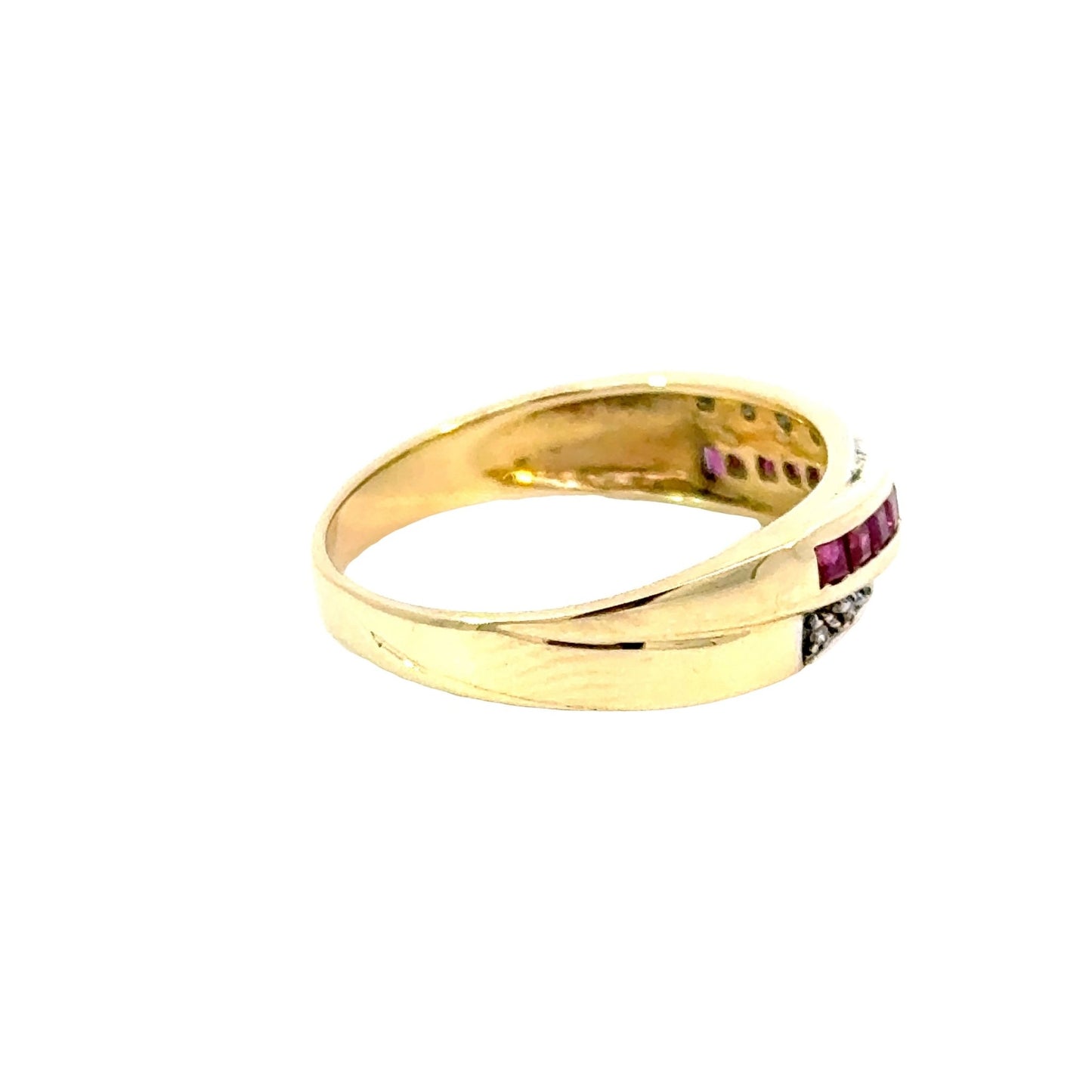 Ring mit 11 Rubine & 8 Diamanten mind. 3,0g in Gold 585 - JUWEL1