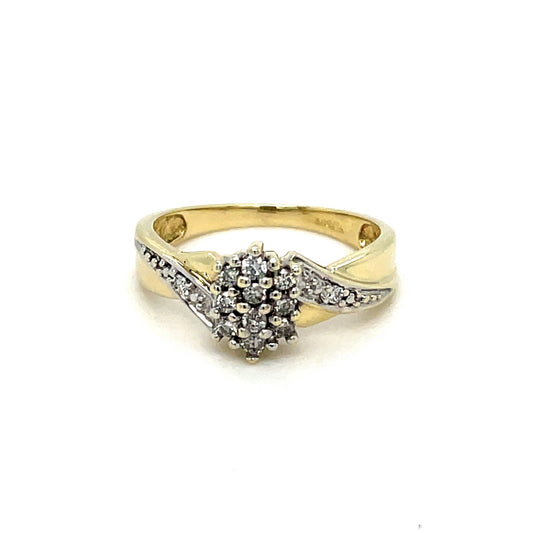 Ring mit 12 Brillanten mind. 3,5g Gold 585 - JUWEL1