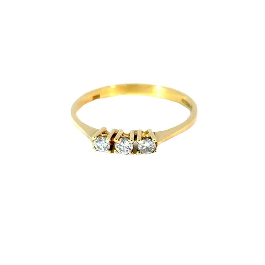 Ring mit 3 Diamanten mind. 1,2g in Gold 585 - JUWEL1