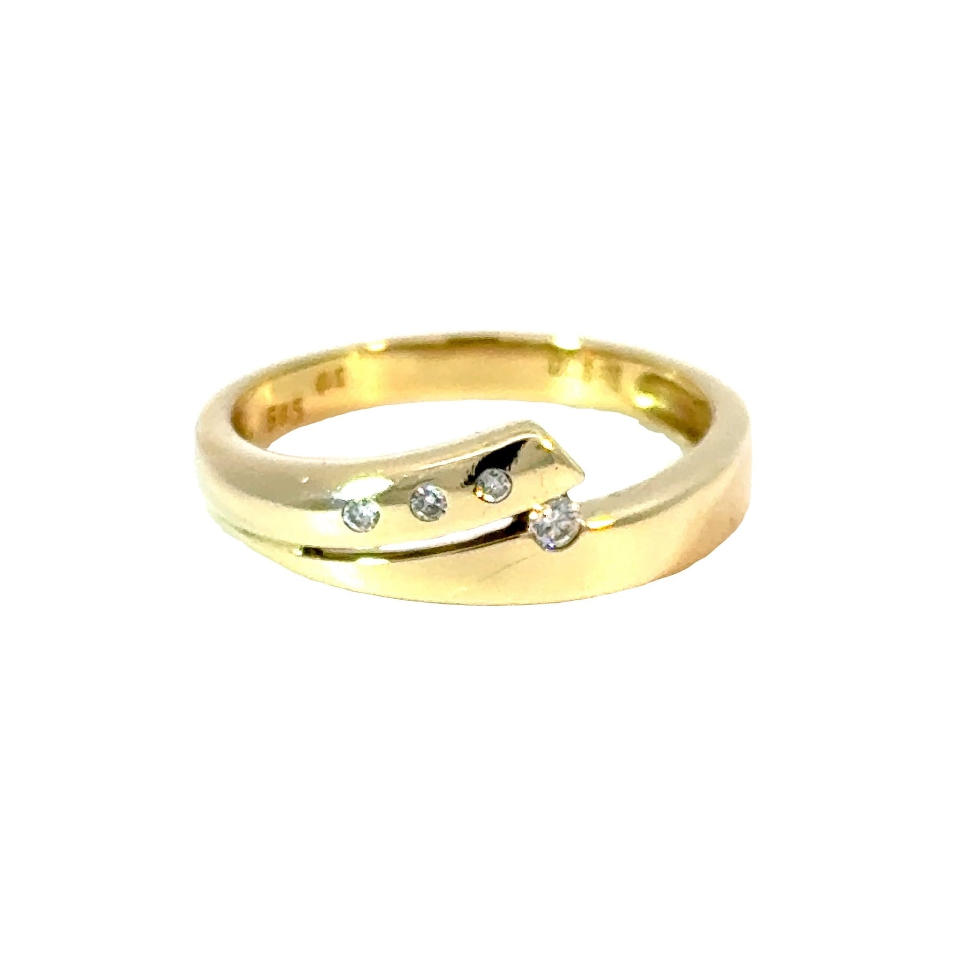 Ring mit 4 Diamanten mind. 3,1g in Gold 585 - JUWEL1