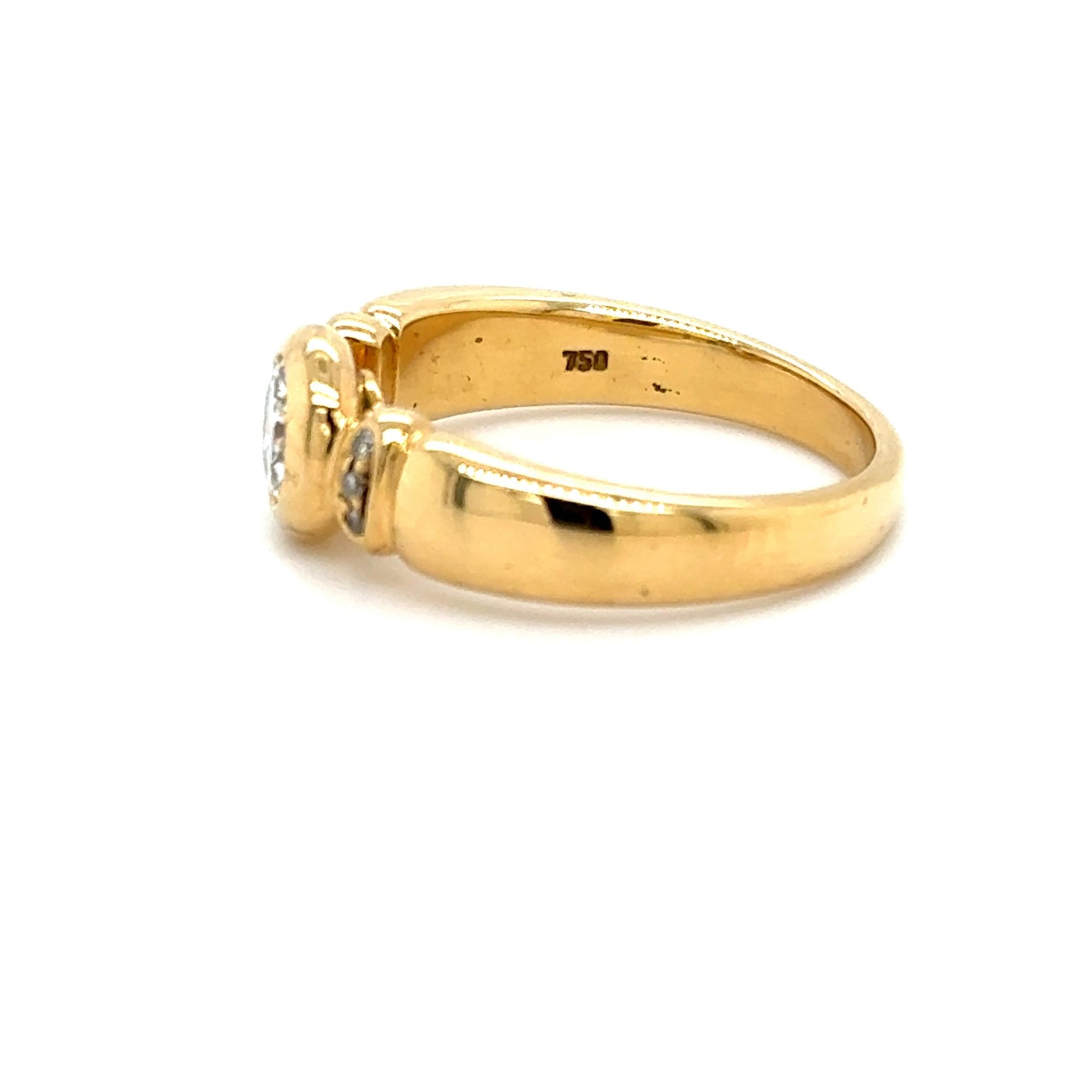 Ring mit 7 Brillanten mind. 6,6g in Gold 750 - JUWEL1