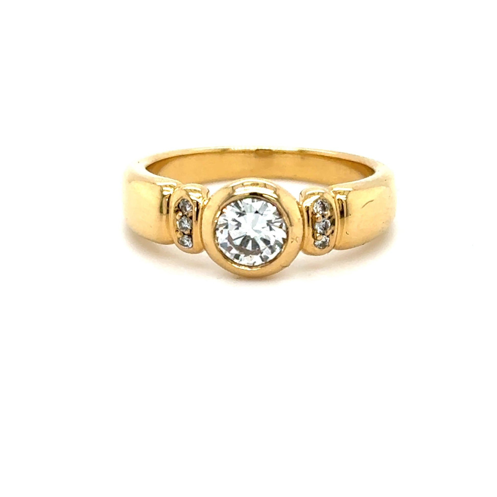 Ring mit 7 Brillanten mind. 6,6g in Gold 750 - JUWEL1