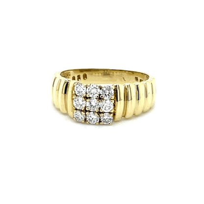 Ring mit 9 Brillanten mind. 4,7g Gold 585 - JUWEL1