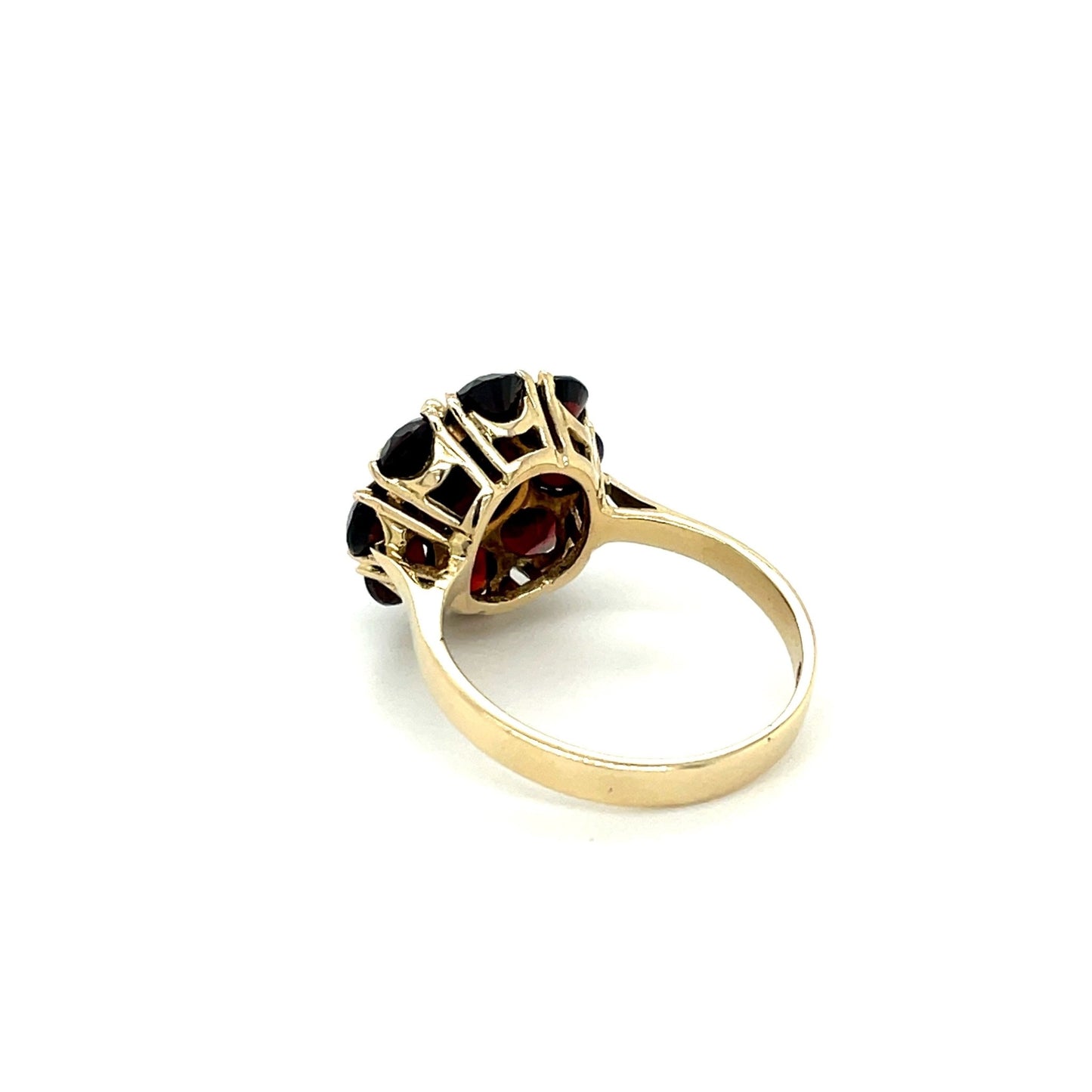 Ring mit 9 Granate mind. 4,0g Gold 585 - JUWEL1