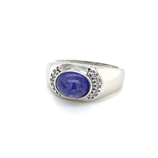 Ring mit Amethyst & Zirkonia in Silber 925 - JUWEL1