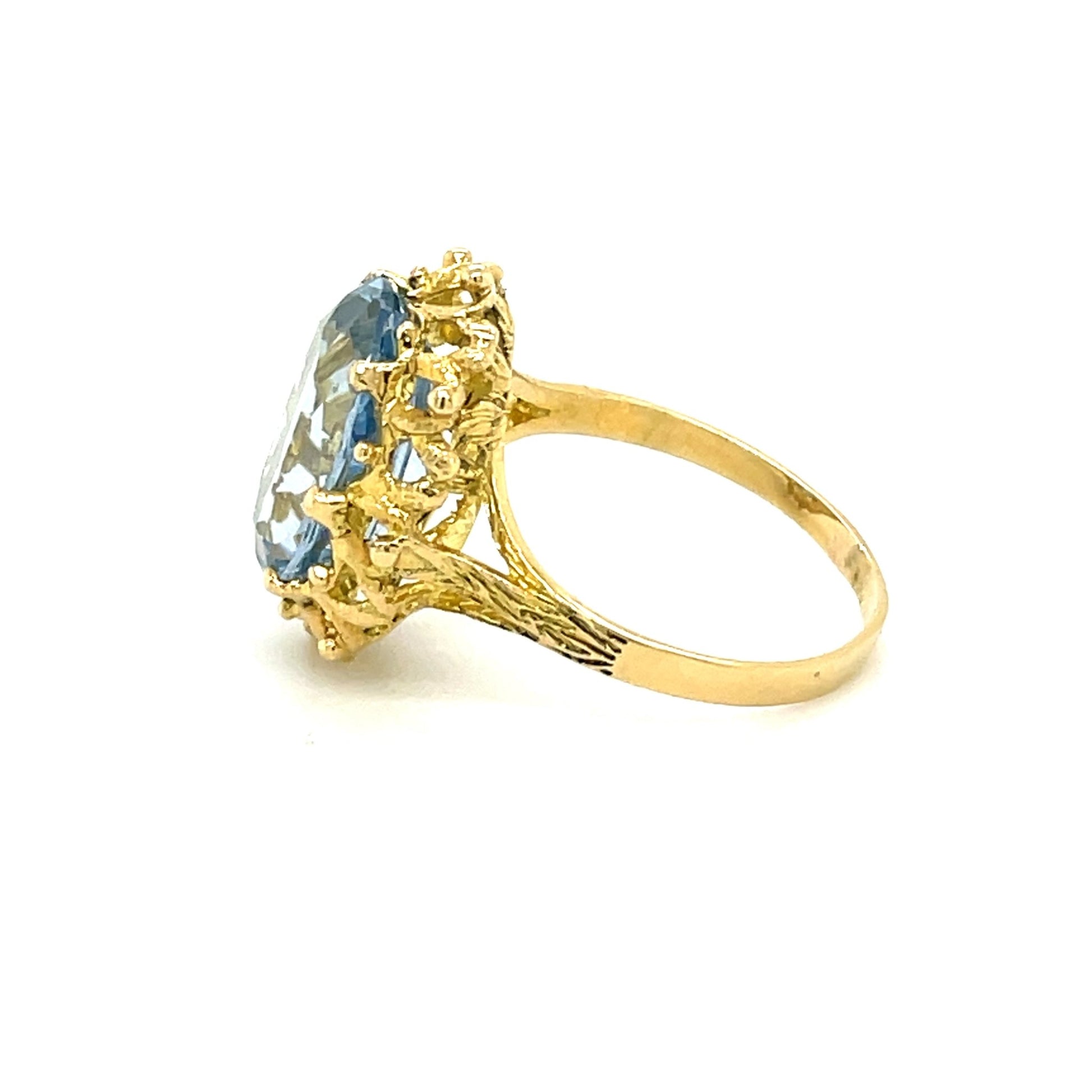 Ring mit Blautopas mind. 4,5g in Gold 585 - JUWEL1