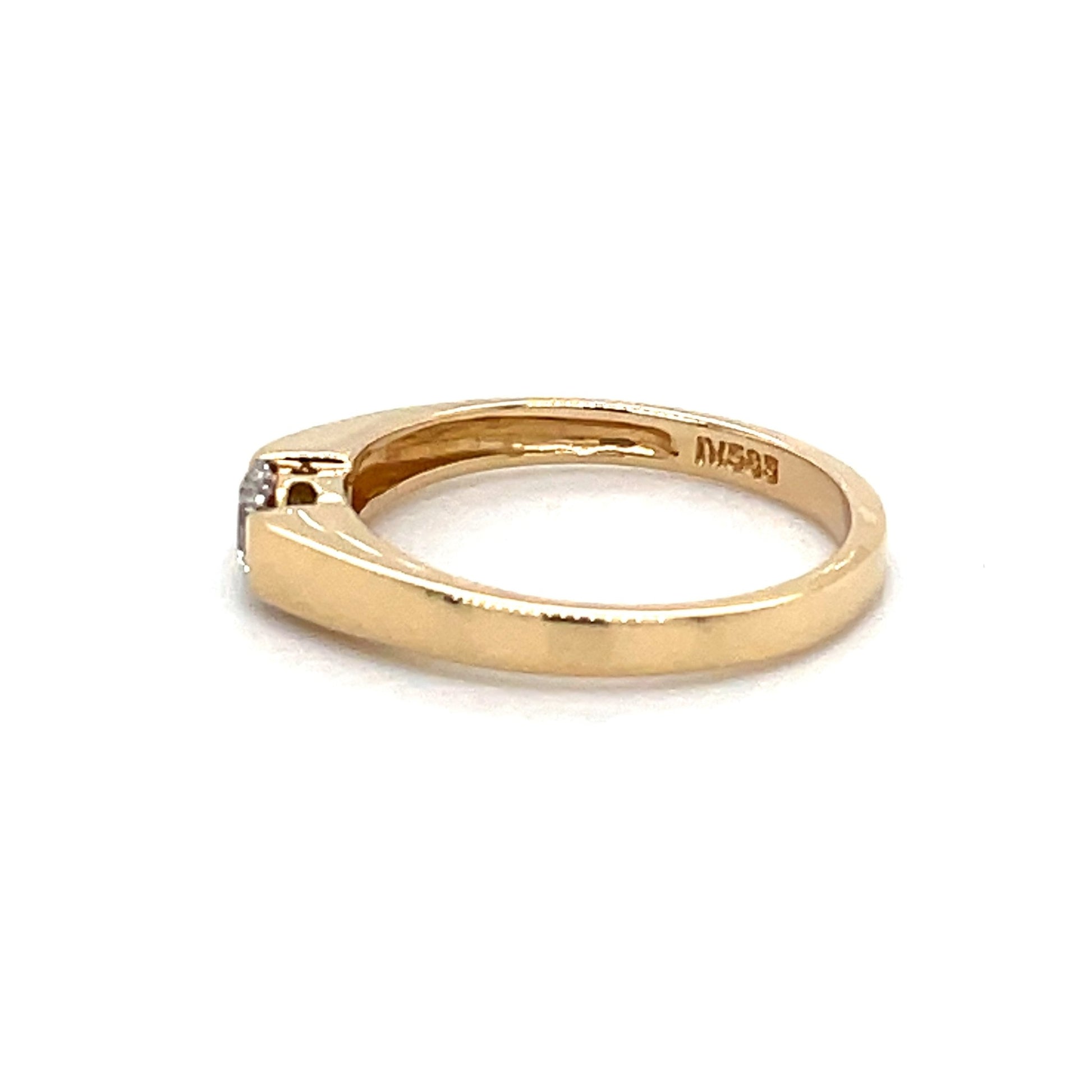 Ring mit Champagner Brillant ca. 0.25 ct in Gold 585 - JUWEL1