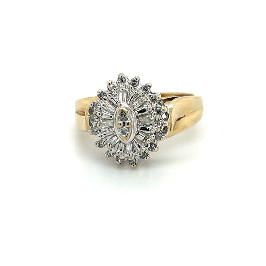 Ring mit Diamanten mind. 3,2g in Gold 416 - JUWEL1