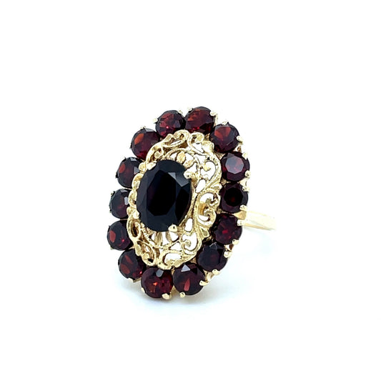 Ring mit Granat mind. 7,7g Gold 585 - JUWEL1