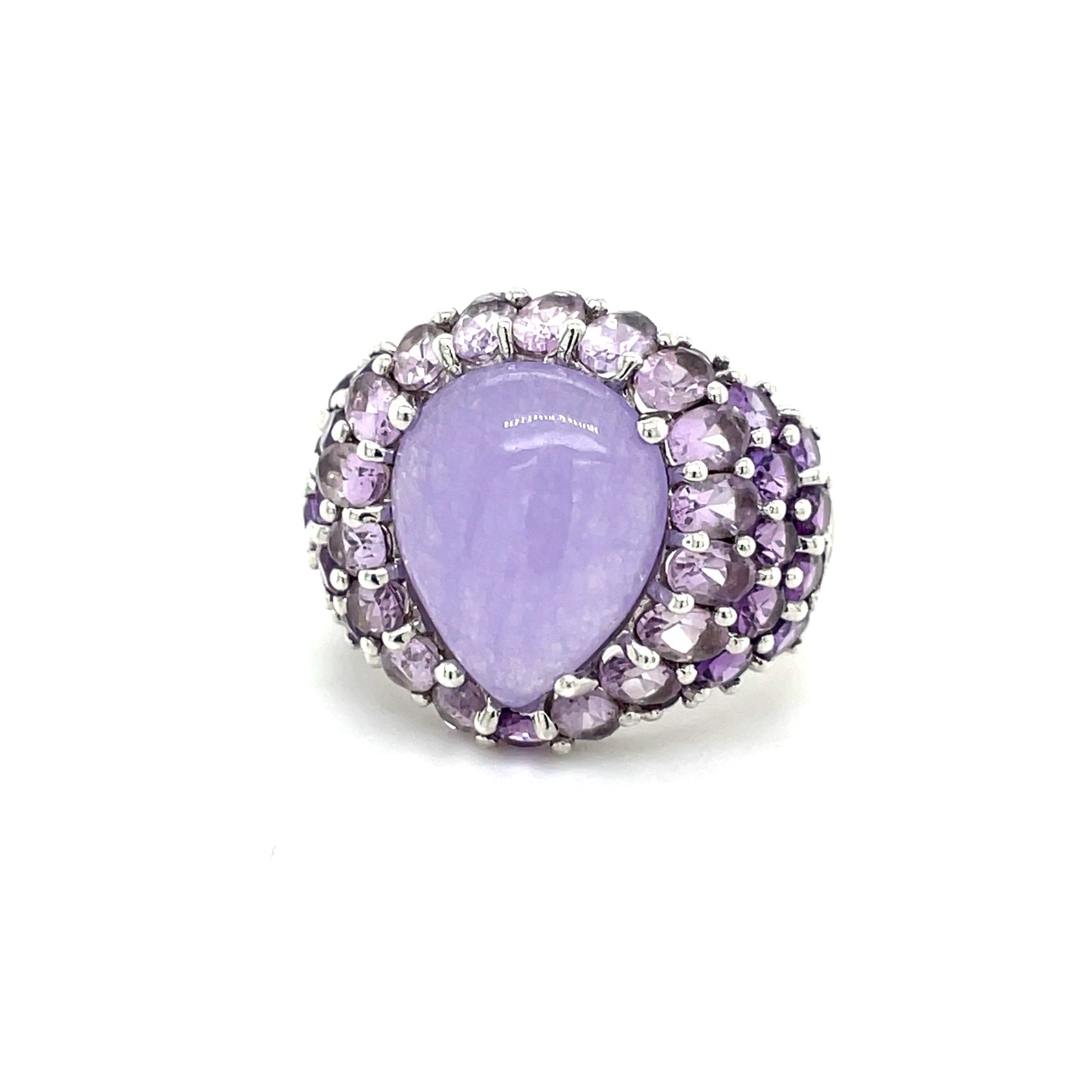 Ring mit Jade und Amethyst Silber 925 - JUWEL1