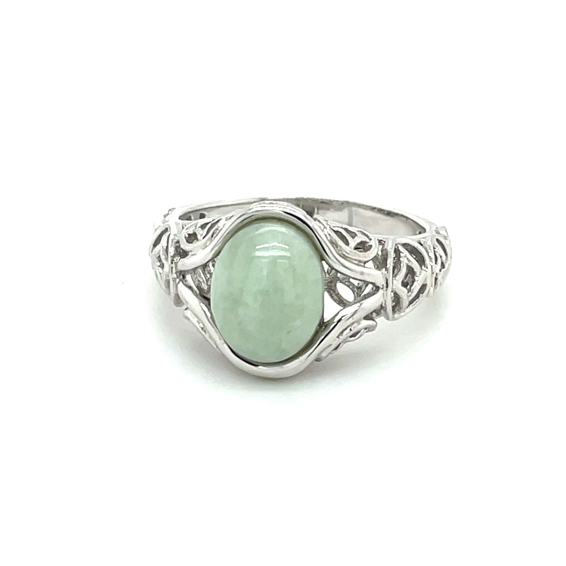 Ring mit Jadeit in Silber 925 - JUWEL1
