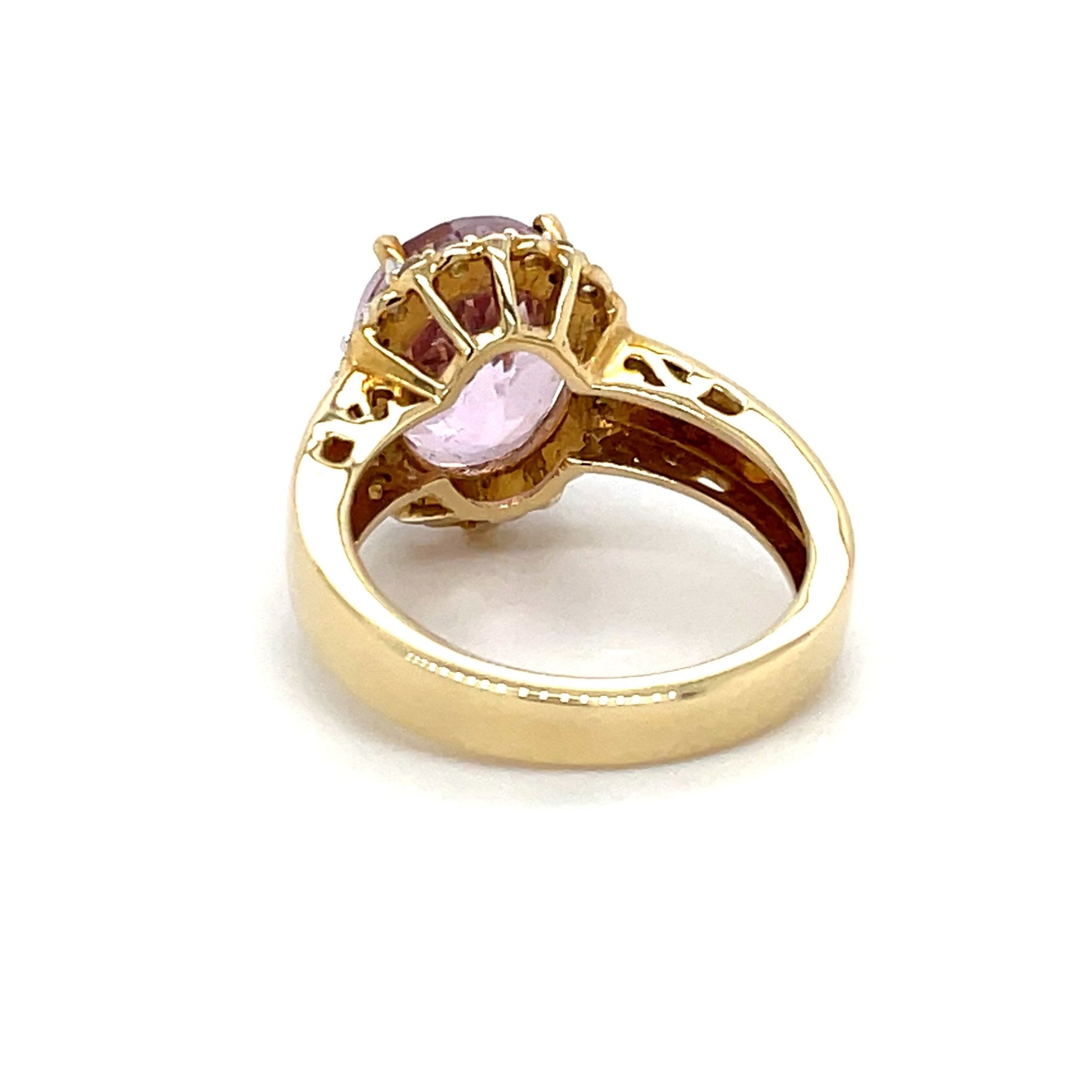 Ring mit Kunzit & Zirkonen mind. 4,8g in Gold 375 - JUWEL1