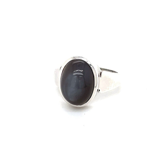 Ring mit Mondstein-Cabochon in Silber 925 - JUWEL1