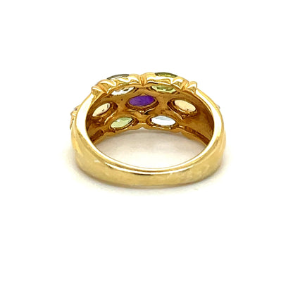Ring mit Multicolor Edelsteinen in Silber 925 - JUWEL1