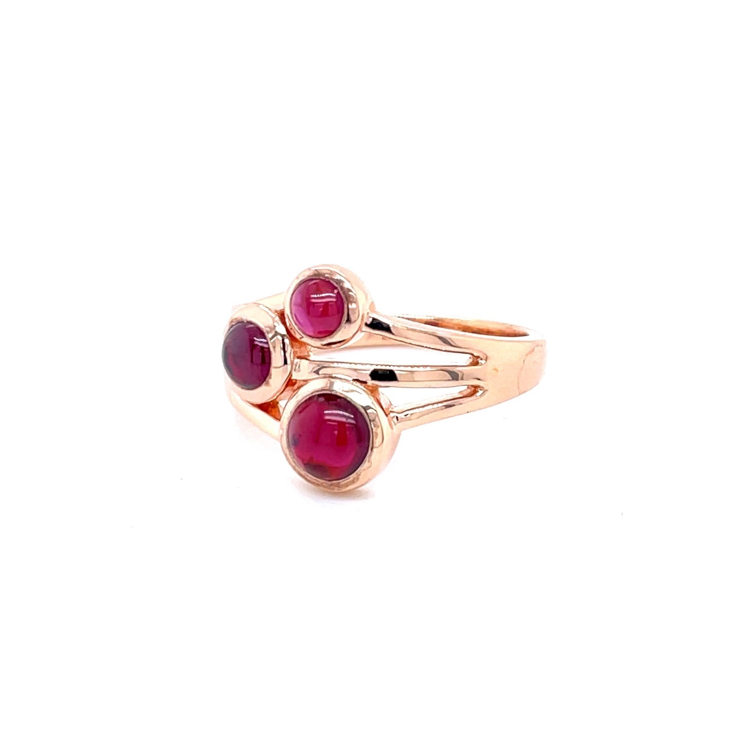 Ring mit Rubin vergoldet in Silber 925 - JUWEL1