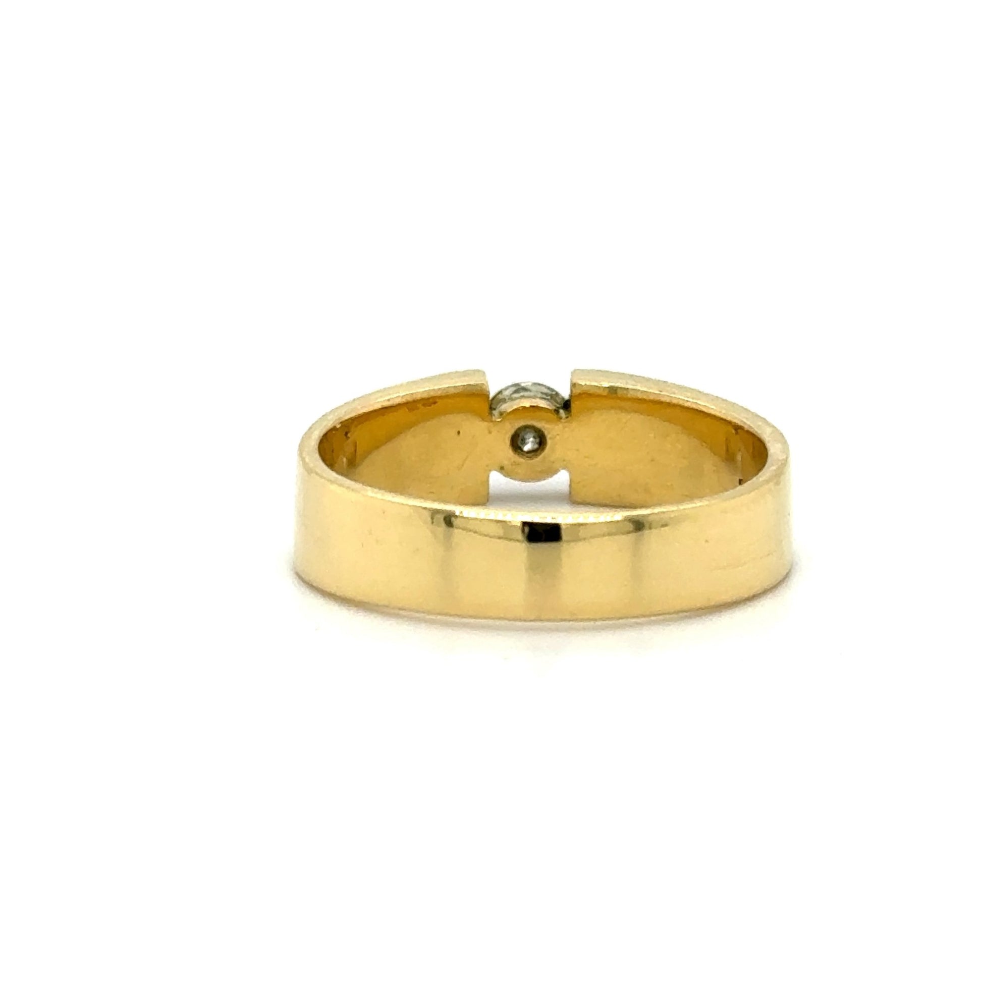 Solitärring mit 1 Brillant in Gold 750 - JUWEL1