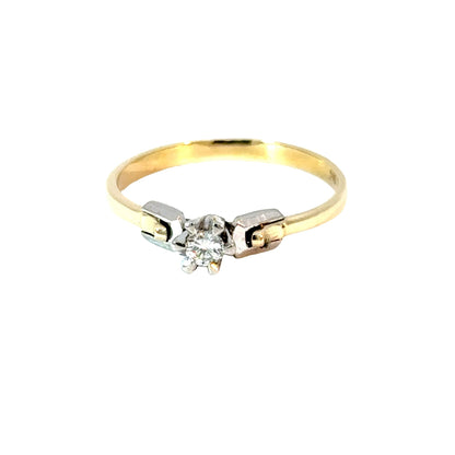 Solitärring mit Brillant mind. 2,2g in Gold 585 - JUWEL1