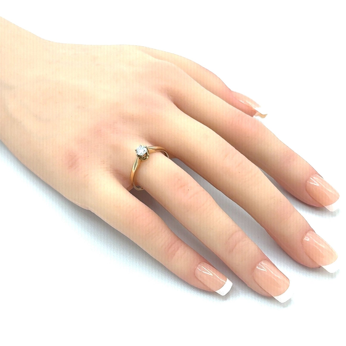 Solitärring mit Diamant mind. 1,9g in Gold 585 - JUWEL1
